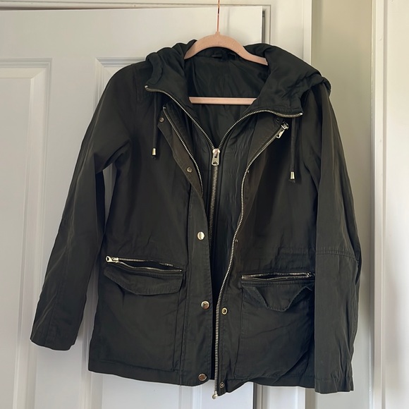 Topshop Jackets & Blazers - Olive Green Utility Jacket